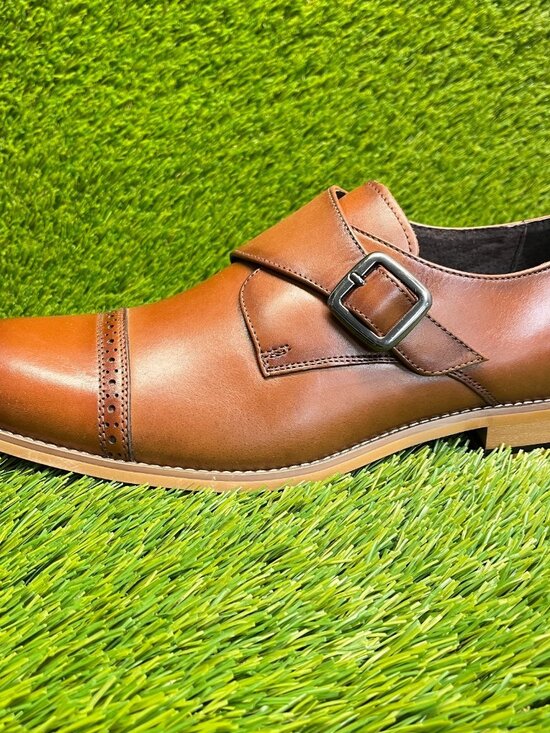Stacy Adams Desmond Mens Size 11 Brown Classic Cap Toe Monk Strap Dress Shoes main image 10
